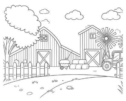 desenhos de fazenda para colorir e imprimir para imprimir e colorir - imagem 6